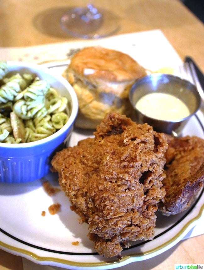 Places to eat in Eugene: Fried chicken at Party Downtown restaurant