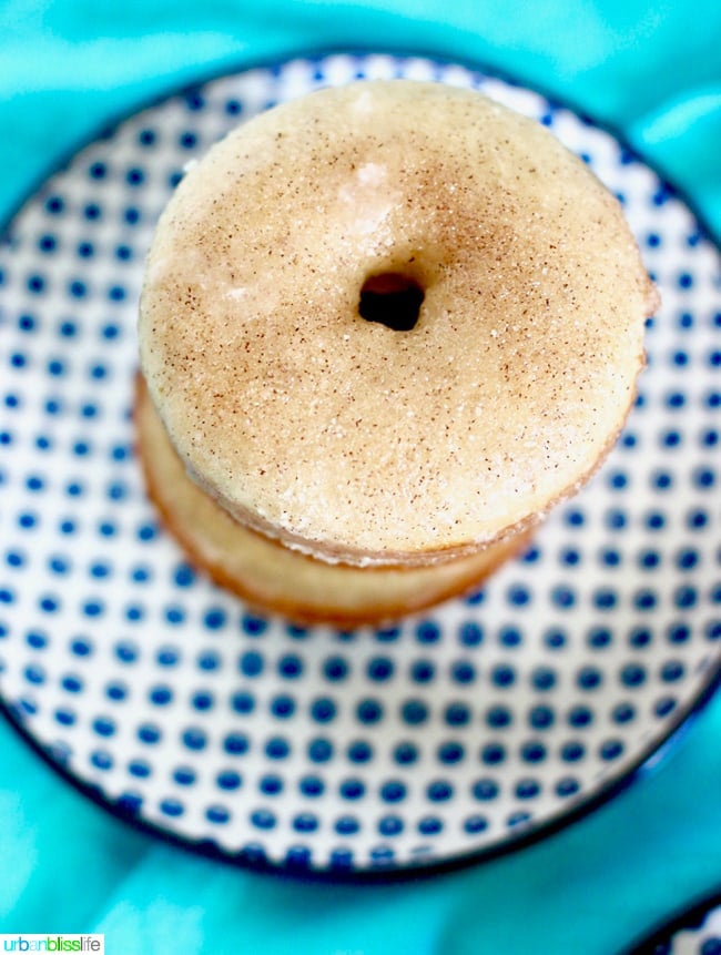 Cinnamon Sugar Donuts overhead shot