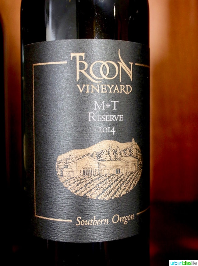 Applegate Valley wine tasting: Troon Vineyards M & T Reserve wine, on UrbanBlissLife.com