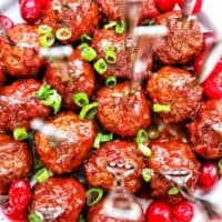 Instant Pot Cranberry Meatballs