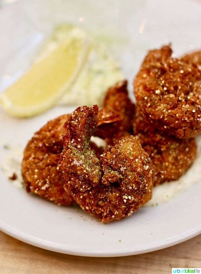 Fried Shrimp at Radar restaurant in North Mississippi Ave in Portland, Oregon