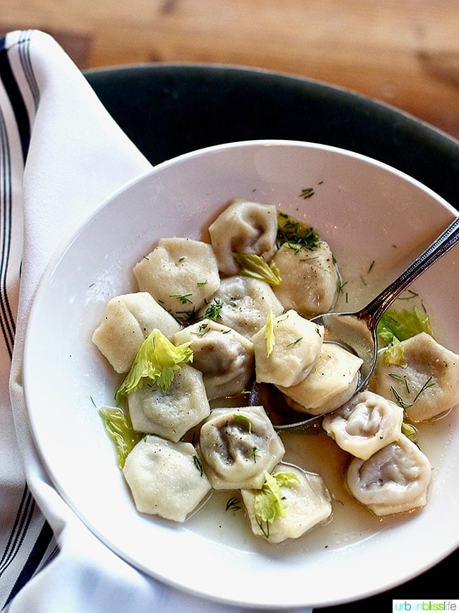 pelmeni at Ray restaurant, Israeli cuisine in Portland, Oregon. Restaurant review on UrbanBlissLife.com