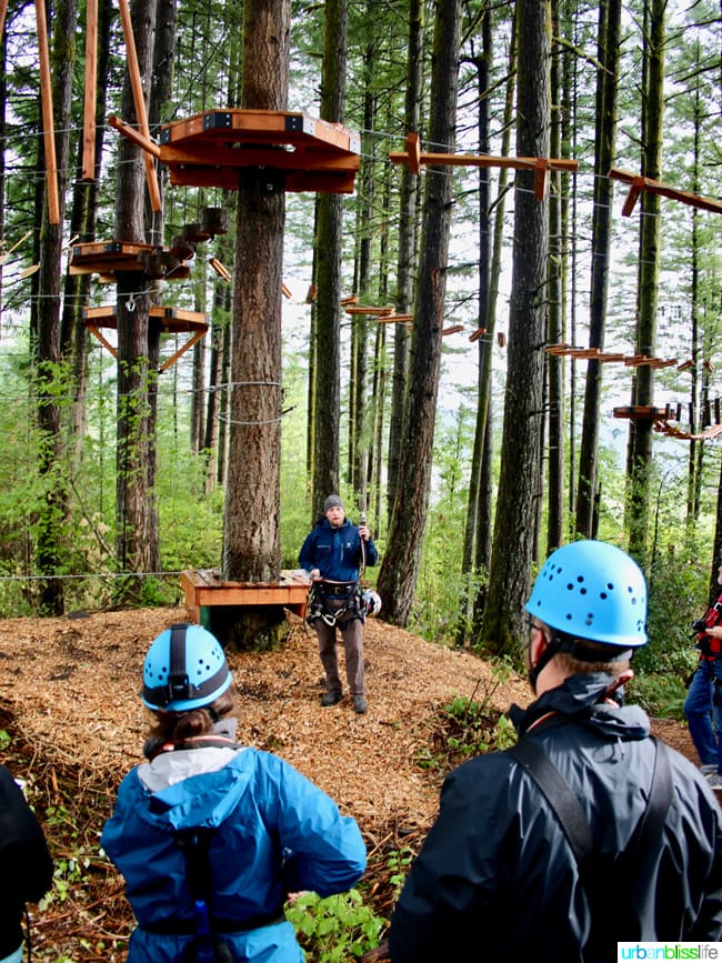 Skamania Lodge Aerial Park. Travel stories & hotel reviews on UrbanBlissLife.com