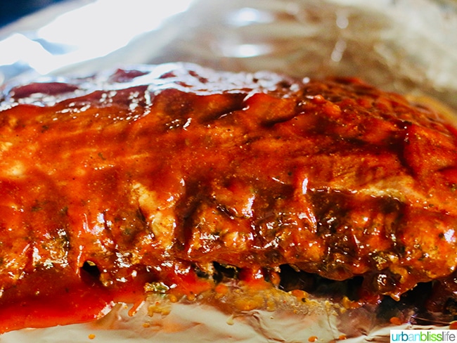 Instant Pot BBQ Ribs with Homemade BBQ Sauce 