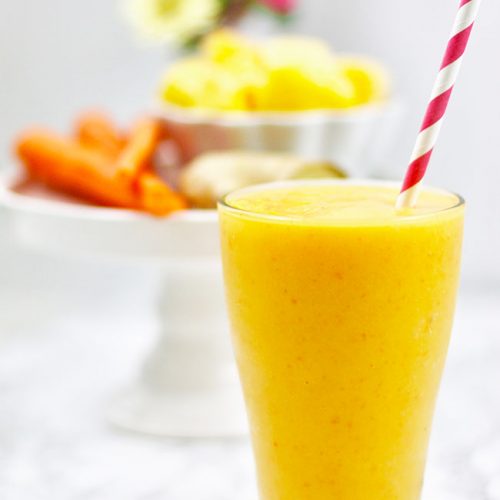 Mango Strawberry Carrot Smoothie