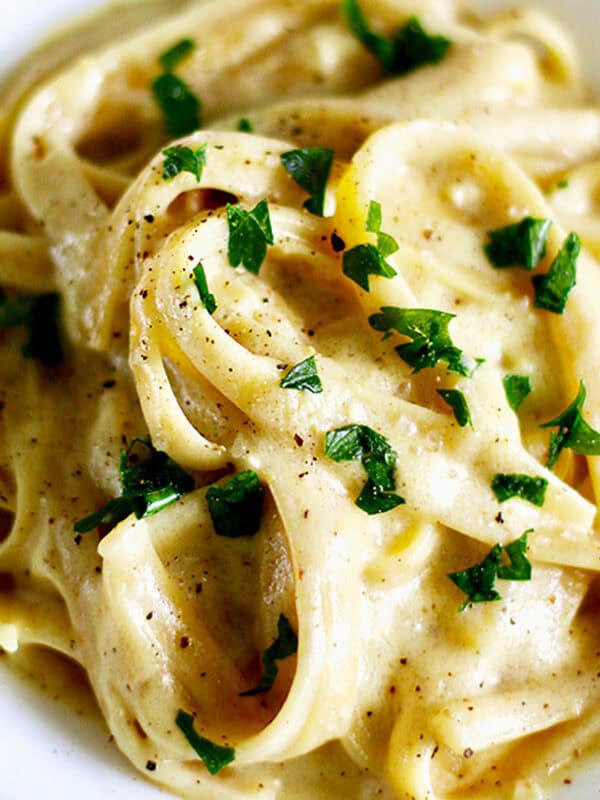 dairy free fettuccine alfredo.