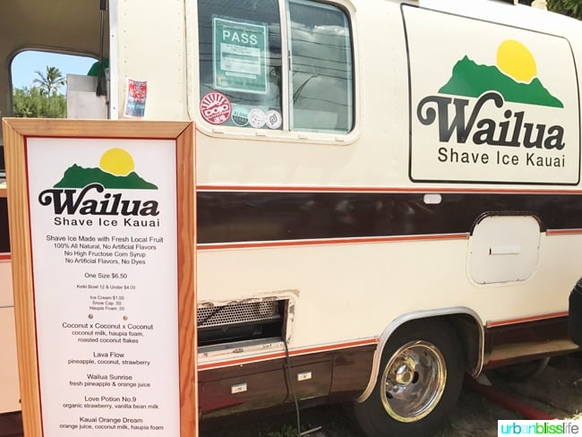 Wailua Shave Ice Truck Kauai