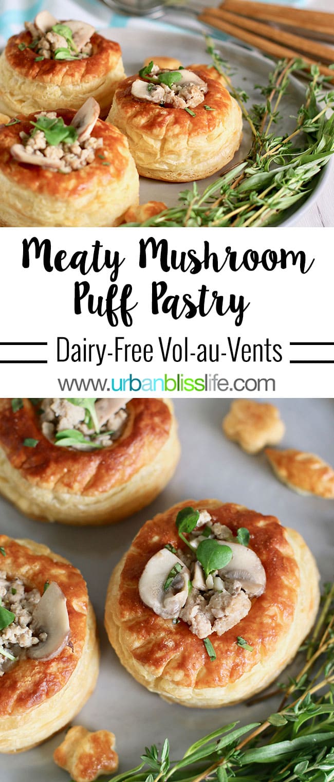 Meaty Mushroom Puff Pastry Cups appetizer recipe