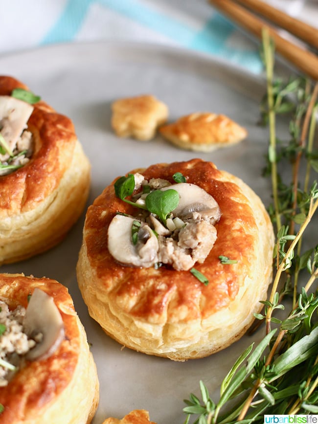 Meaty Mushroom Puff Pastry appetizer recipe