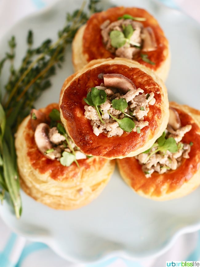 Meaty Mushroom Puff Pastry appetizer recipe