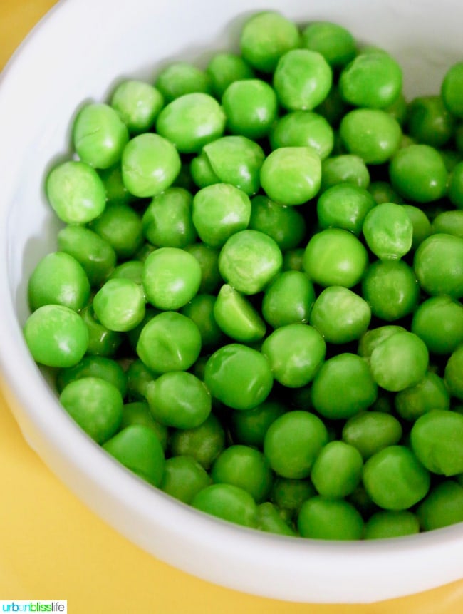 bowl of peas