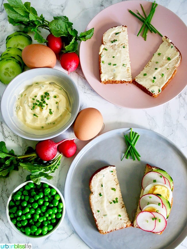herb butter and toast