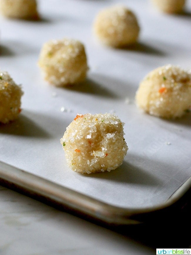 Citrus Sugar Cookies recipe on UrbanBlissLife.com