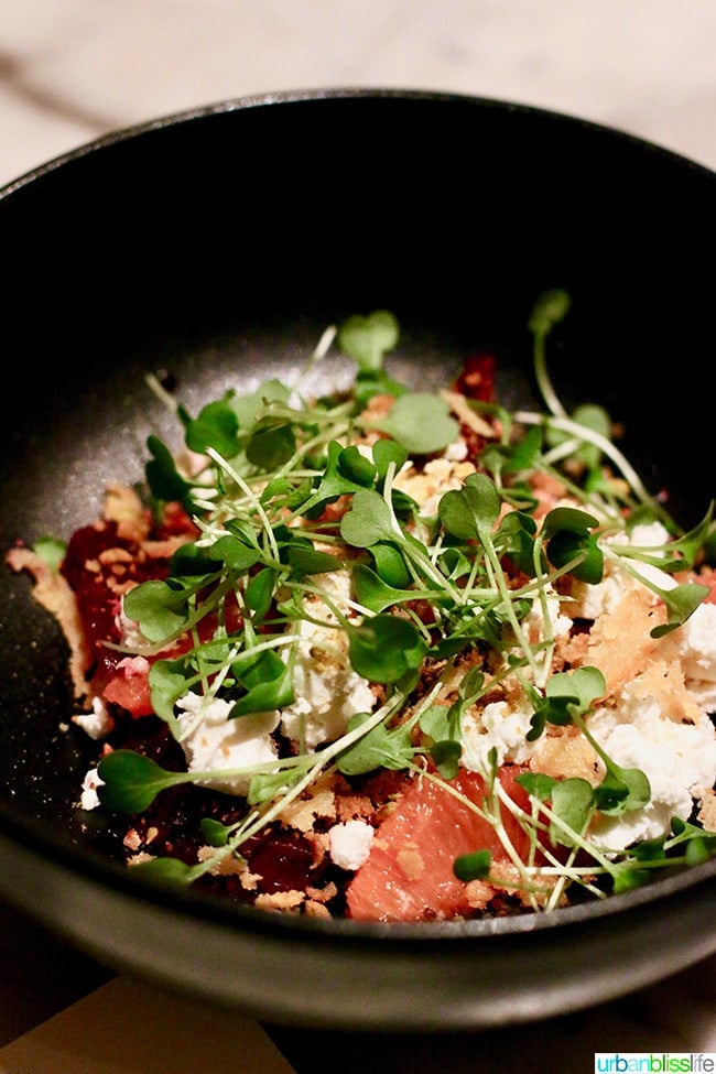 Gracie's restaurant beet salad