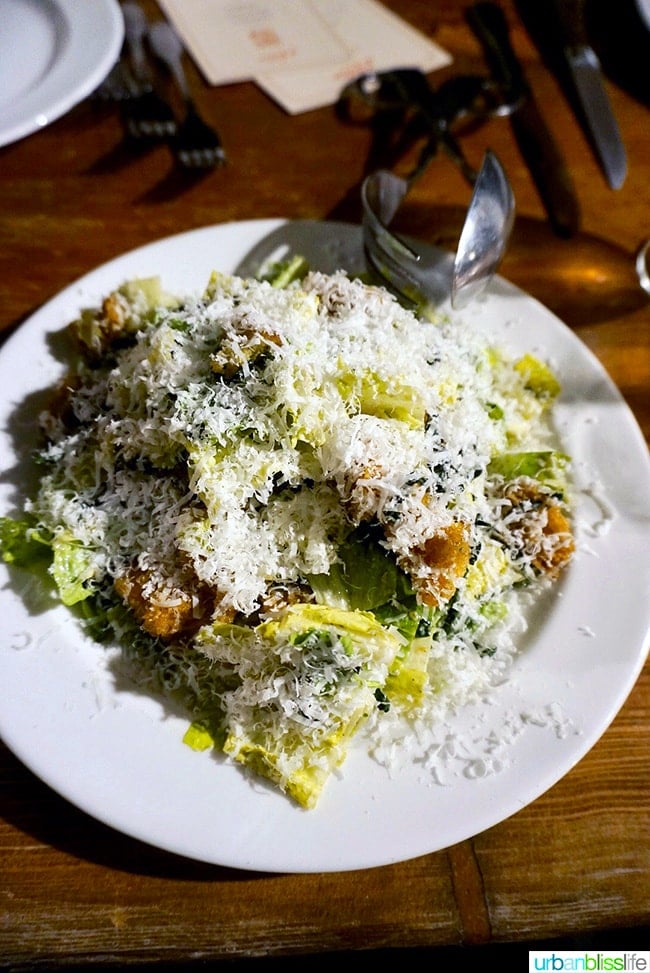 Il Solito restaurant green goddess caesar salad