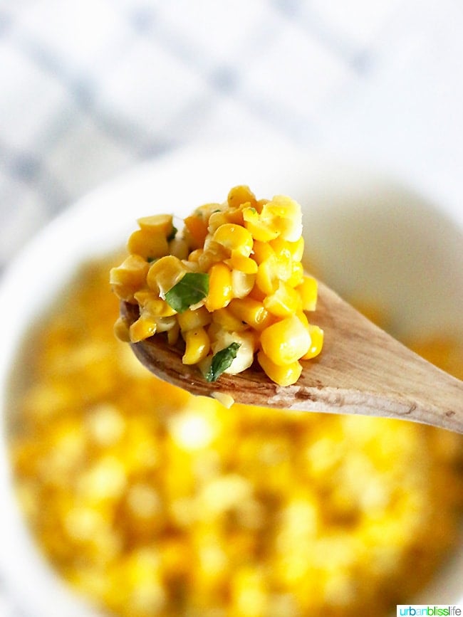 Perfect BBQ Side Dish Recipe Corn with Basil Lime Butter