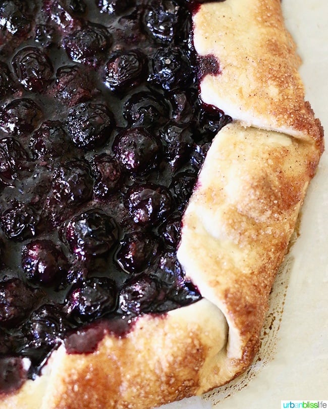 Easy Summer Dessert Blueberry Galette Urban Bliss Life