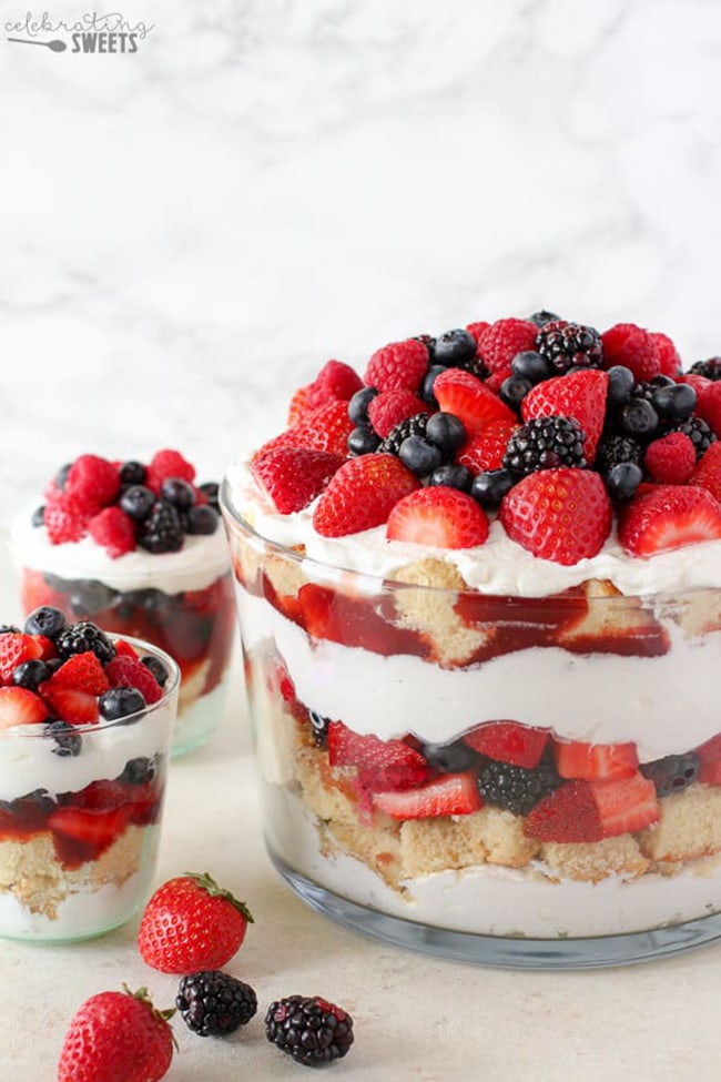 Berries and Cream Trifle