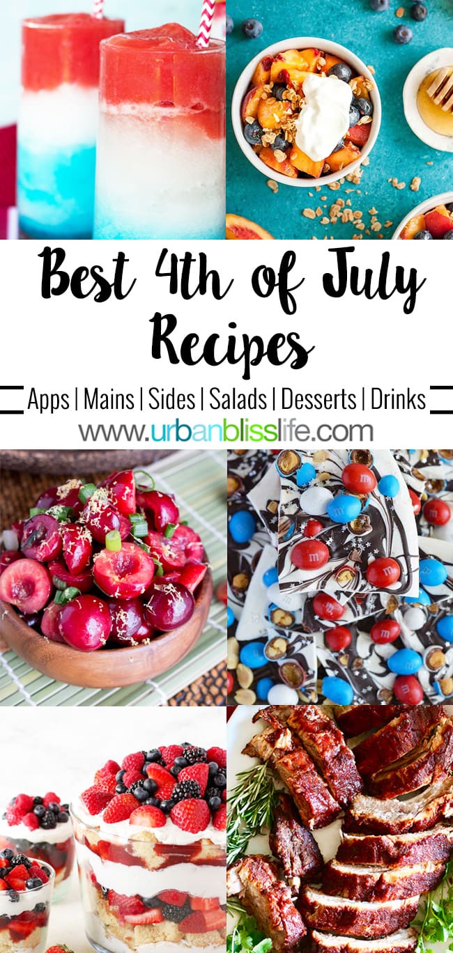 Best 4th of July Recipes on UrbanBlissLife.com