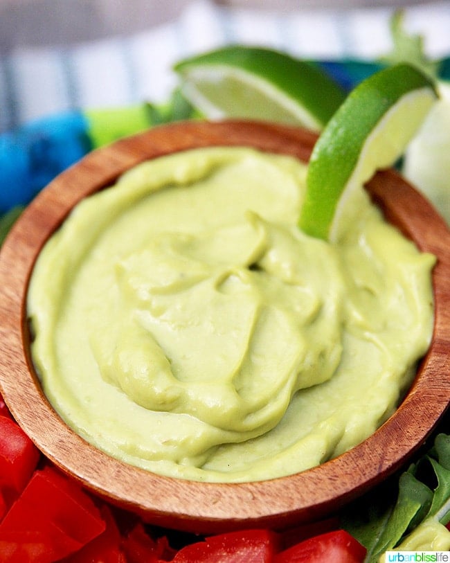 Creamy Avocado Lime Dressing & Dip