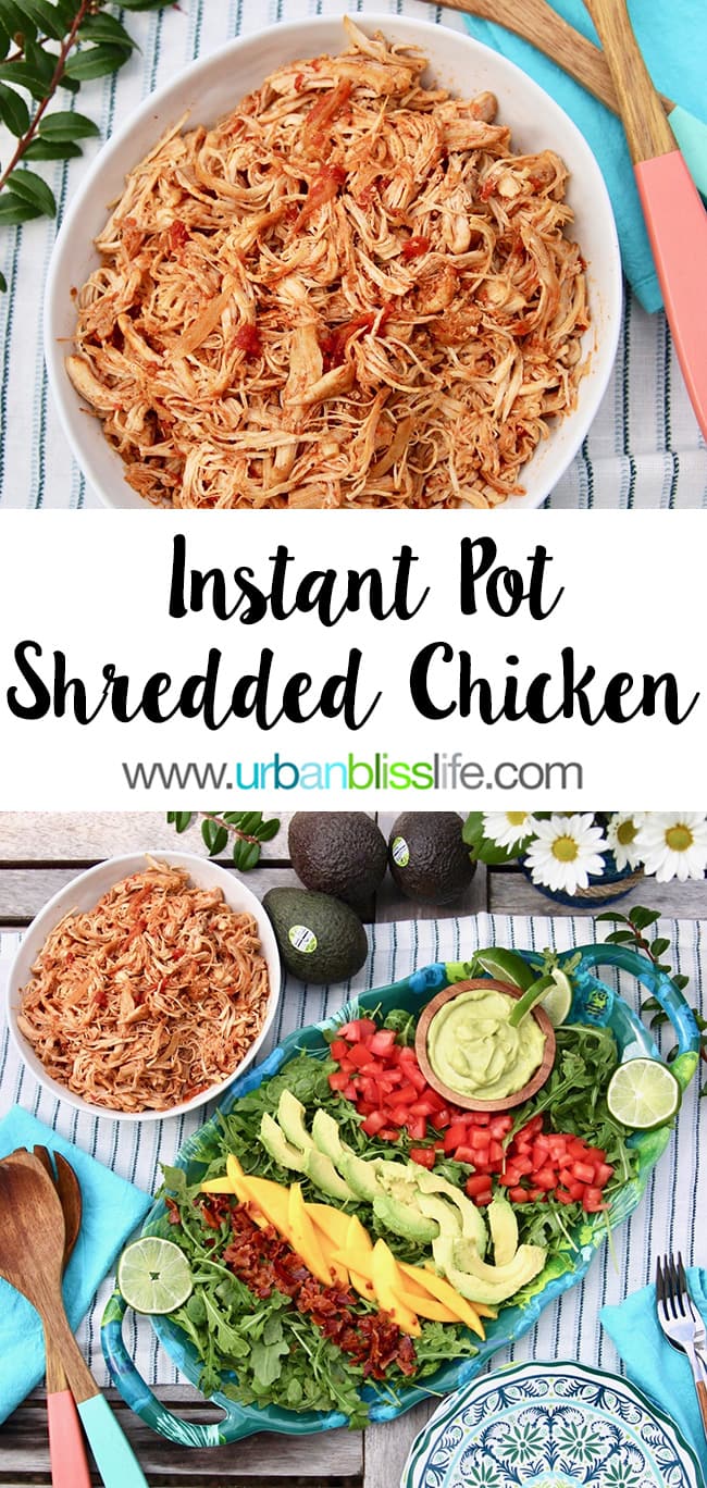 Instant Pot Shredded Chicken on UrbanBlissLife.com