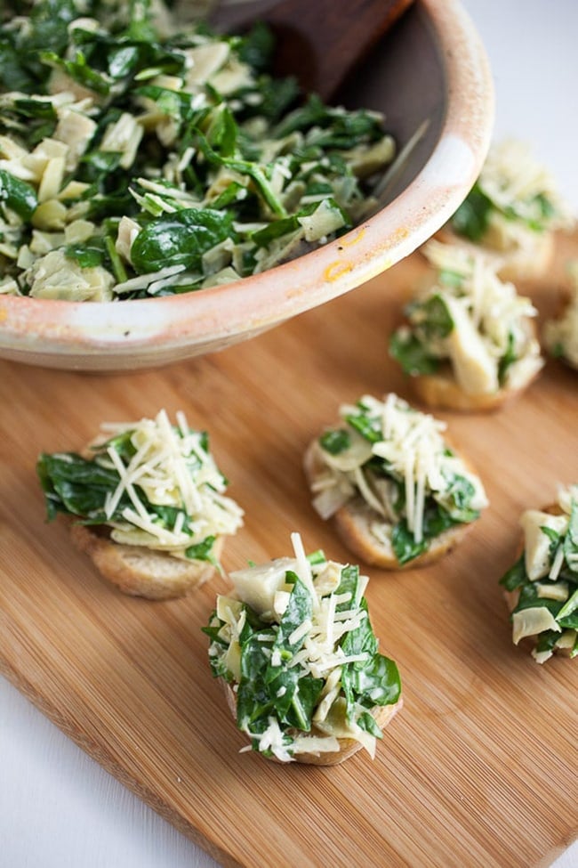 Lemony Spinach Artichoke Dip