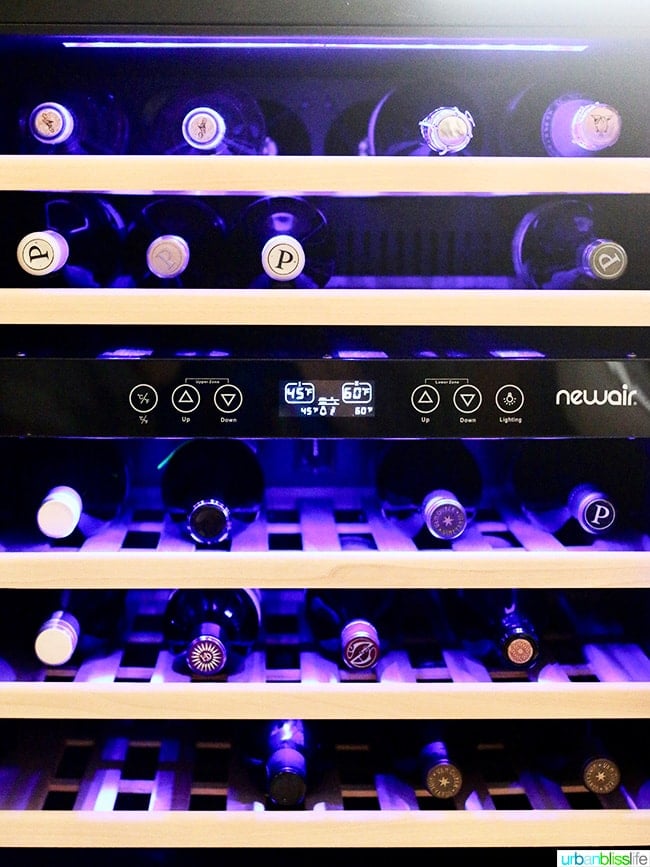 how to store wine at home- wines in wine cooler