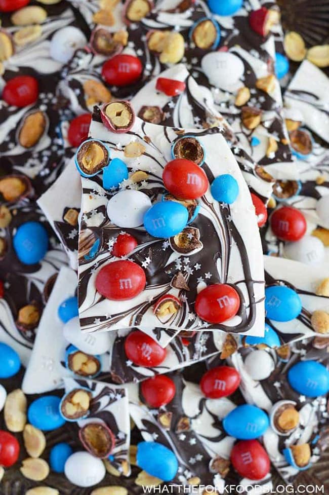 Patriotic Bark dessert