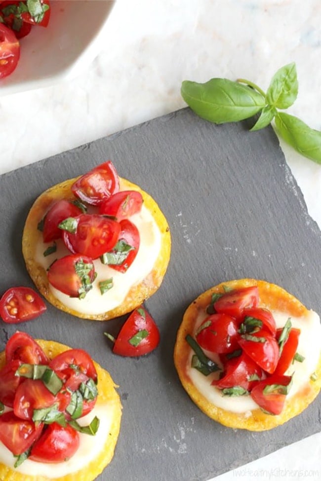 grilled polenta balsamic tomatoes