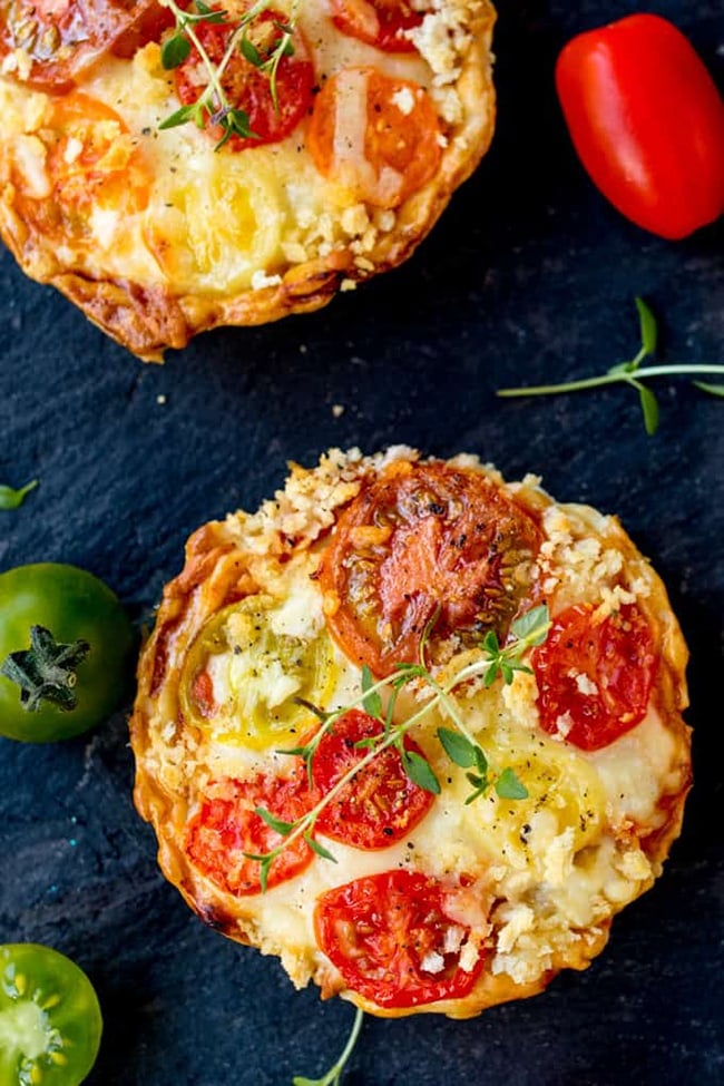 cheese tomato ragu tarts