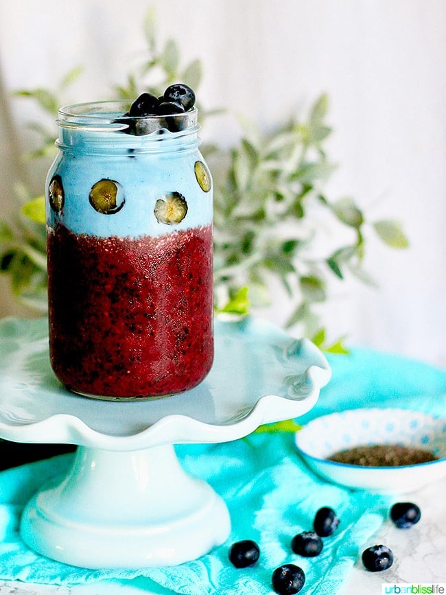 Triple Berry Chia Smoothies