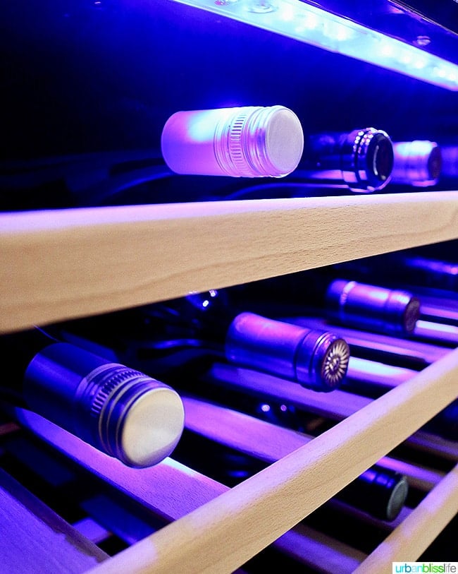 how to store wine at home - wine in wine fridge
