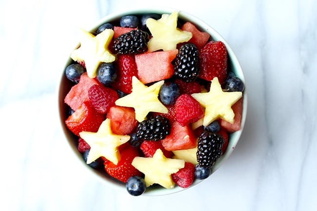 red white blue fruit salad