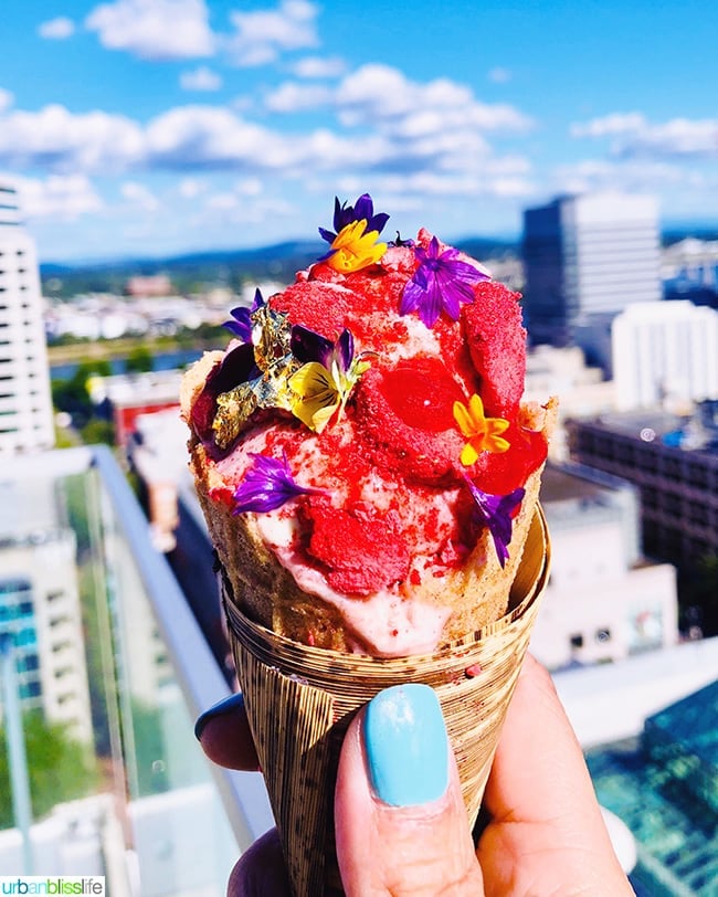 coconut ice cream fermented berry swirl