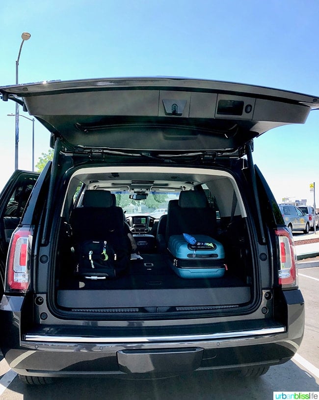 GMC Yukon trunk space