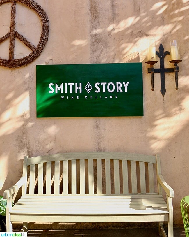 Smith Story wine cellars tasting room