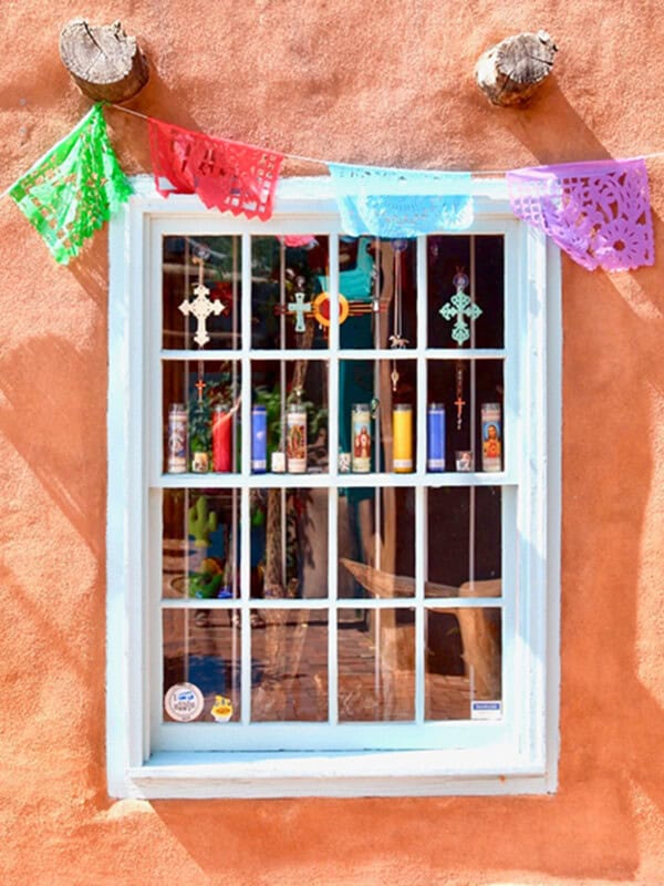 colorful window in albuquerque, new mexico