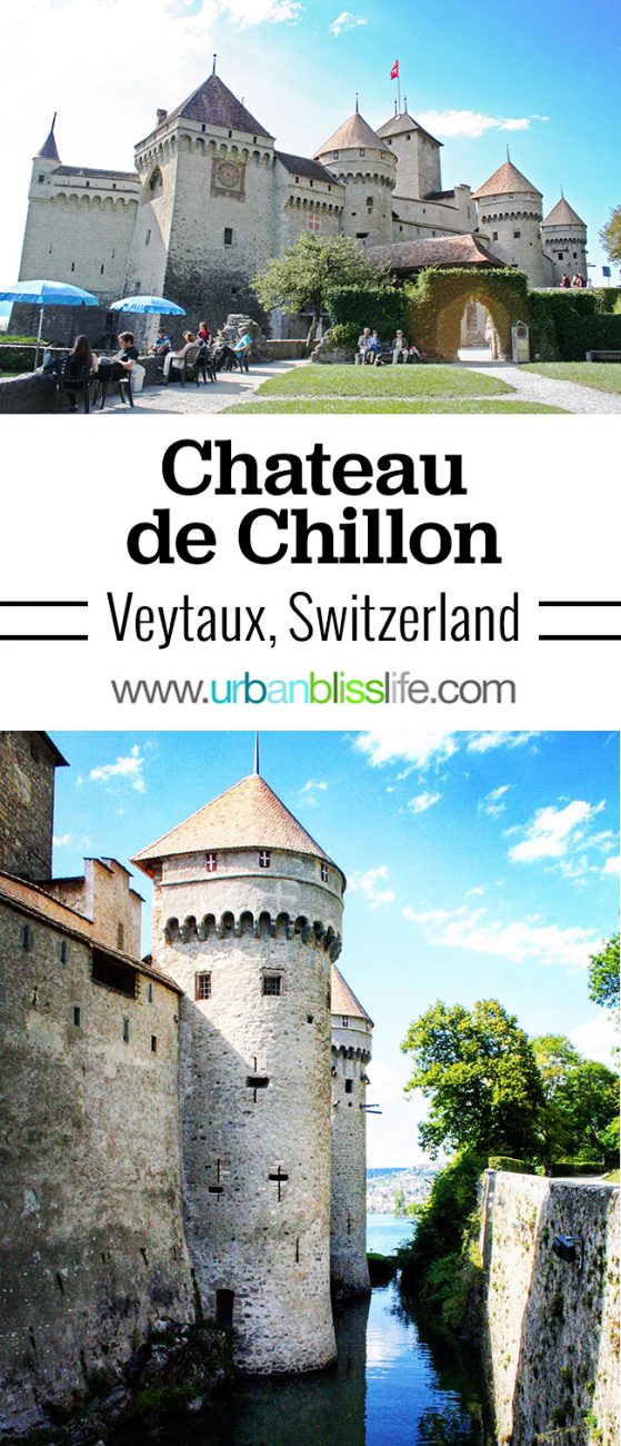 Chateau de Chillon in Veytaux, Switzerland on Lake Geneva. Travel tips