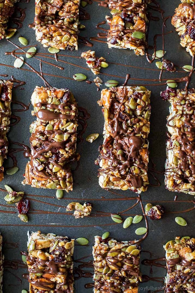 cranberry almond granola bars