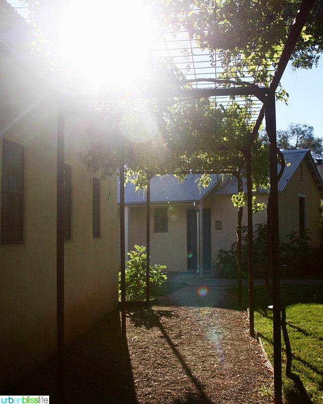 sunbeam path Los Poblanos Inn Albuquerque New Mexico 