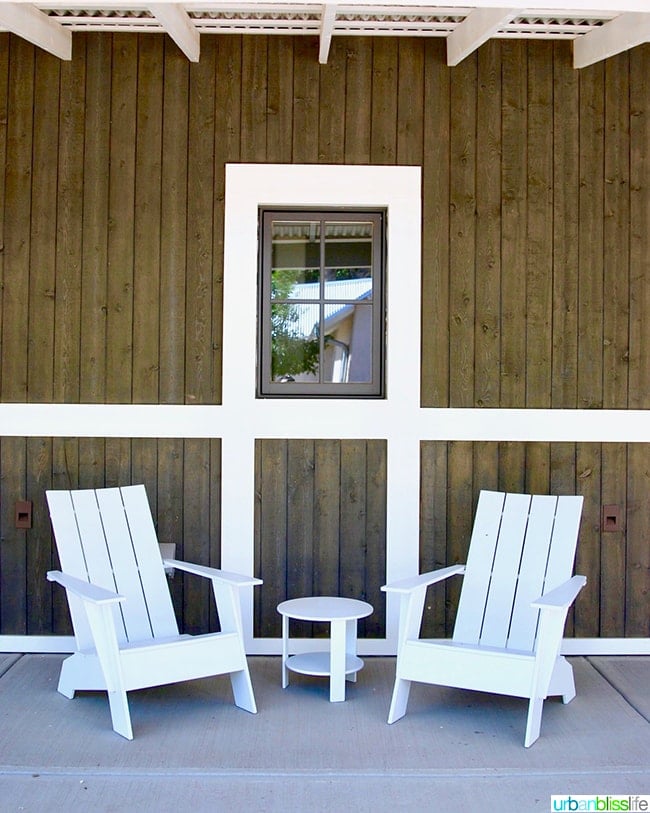 adirondack chairs Los Poblanos Inn Albuquerque New Mexico 