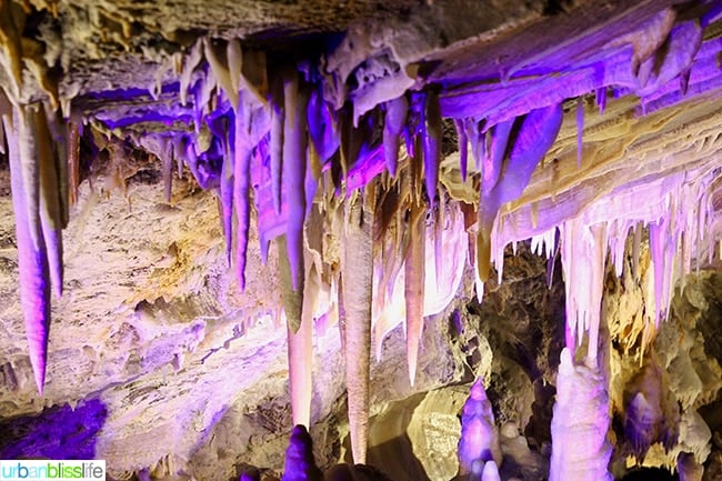 stalactite cave tour Glenwood Caverns