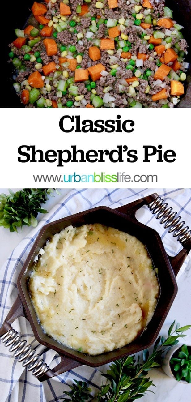 Dutch Oven Shepherd's Pie recipe on UrbanBlissLife.com