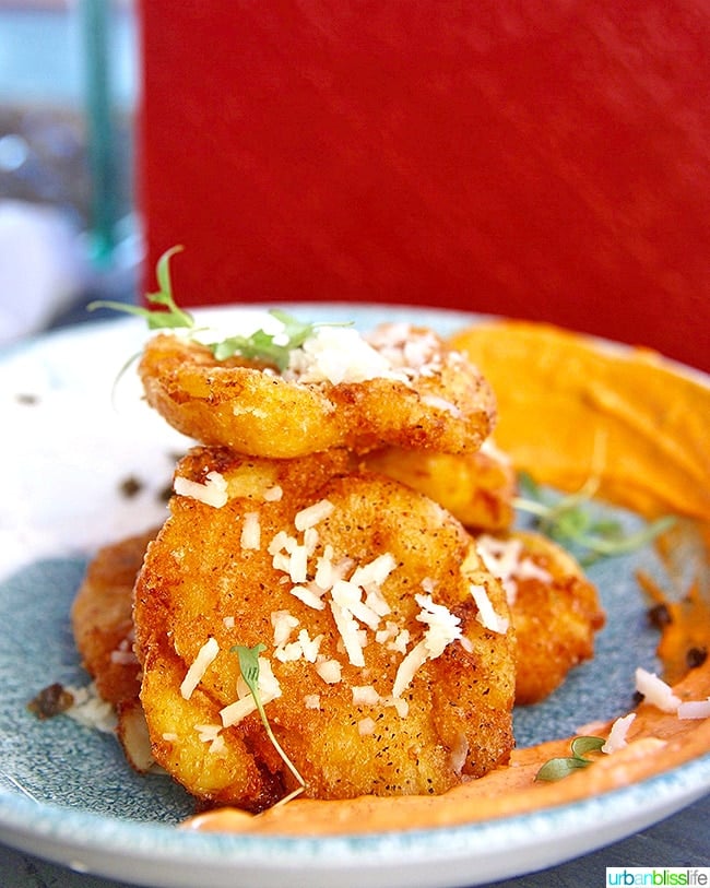 Disneyland Pixar Pier Lamplight Lounge potato skins