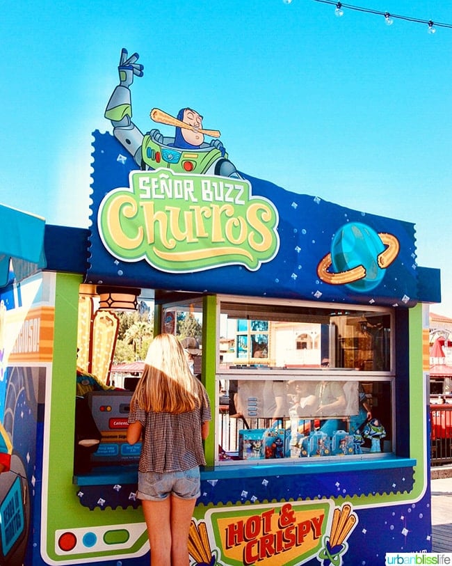 Disneyland Pixar Pier Senor Buzz Churros