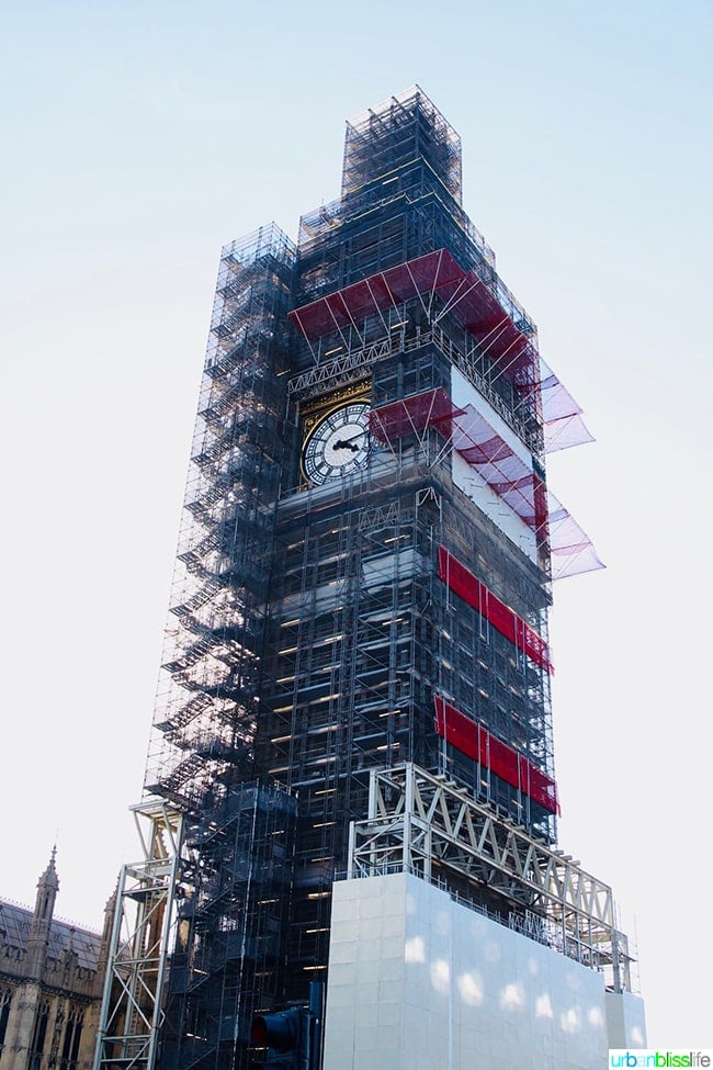 Big Ben under construction