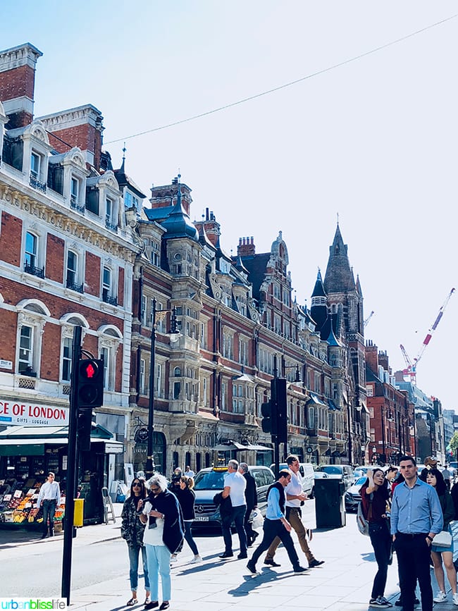 busy London street