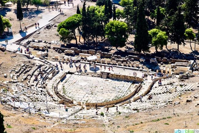 Theater of Dionysus at the Acropolis in Athens, Greece 