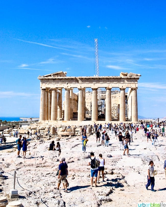 Parthenon at the Acropolis in Athens, Greece