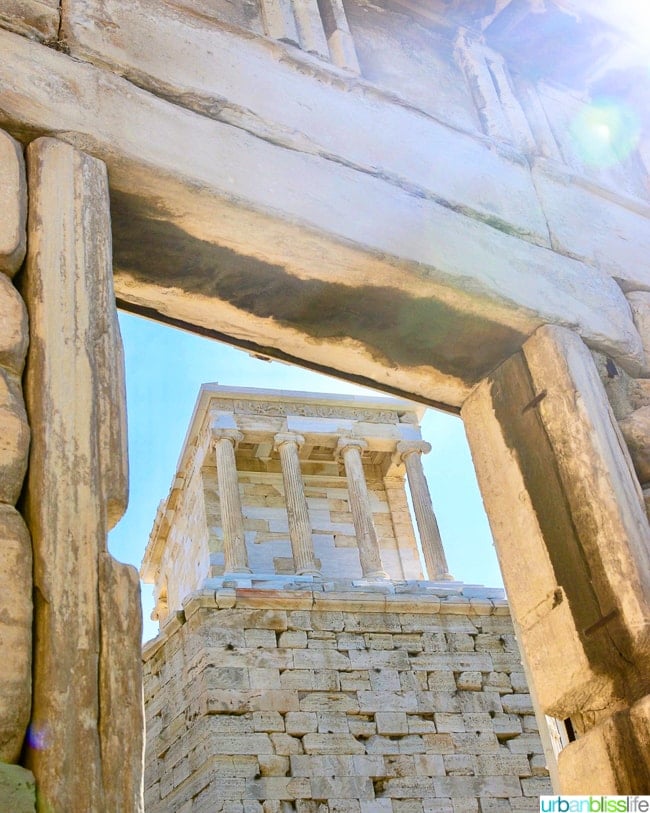 Temple of Athene Nike at the Acropolis in Athens, Greece